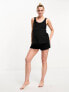 Фото #2 товара ASOS DESIGN Maternity mix & match cotton pyjama short in black