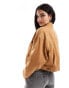 Vans Raynes crop trucker jacket in brown sugar