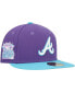 Фото #2 товара Men's Purple Atlanta Braves Vice 59FIFTY Fitted Hat