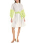 Teri Jon By Rickie Freeman Embroidered Shirtdress Women's