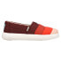 Фото #1 товара TOMS Alpargata Mallow Slip On Womens Pink, Red Sneakers Casual Shoes 10016738T