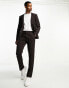 Фото #2 товара Harry Brown skinny fit suit trousers in brown