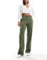 Фото #2 товара ASOS DESIGN slim straight tailored trousers in khaki