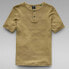 G-STAR Waffle Slim Granddad short sleeve T-shirt