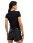 Фото #4 товара Vero Moda lettuce edge t-shirt in black