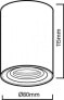 Фото #8 товара Светильник потолочный Maclean Lampa sufitowa Punktowa oprawa natynkowa halogenowa GU10 MCE422 B, черный, 80x115мм, круглый, алюминиевый