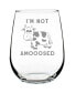 Фото #1 товара I'm not Amooosed Funny Cow Gifts Stem Less Wine Glass, 17 oz