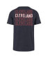 Men's Navy Cleveland Guardians Hang Back Franklin T-Shirt