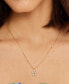 Фото #3 товара kate spade new york cubic Zirconia Fleurette Pendant Necklace, 16" + 3" extender