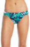 Фото #1 товара Tommy Bahama Women's 236895 Palm Reversible Shirred Hipster Swimwear Size L