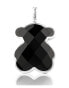 Фото #1 товара Bold silver teddy bear pendant with onyx Icon Color 1000146000