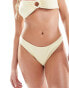 Фото #4 товара Brave Soul low rise bikini bottoms in yellow