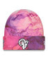 Фото #1 товара Men's Pink Los Angeles Rams 2022 NFL Crucial Catch Knit Hat