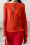 Asymmetric silk and wool blend sweater