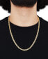 ფოტო #3 პროდუქტის Men's Polished Mariner Link 24" Chain Necklace (5.5MM) in 14k Gold