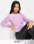 New Look Petite checkerboard jumper in pink Розовый, 42 - фото #1