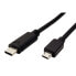 ROLINE 11.02.8782 - 4.5 m - USB B - Micro-USB B - USB 2.0 - 480 Mbit/s - Black