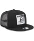 Фото #3 товара Men's Black Pittsburgh Pirates Scratch Squared Trucker 9FIFTY Snapback Hat