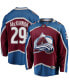 Фото #1 товара Men's Nathan MacKinnon Burgundy Colorado Avalanche Breakaway Player Jersey