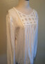 Studio M Women's Long Sleeve Scoop Neck Blouse charmeuse White Size L