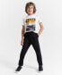 ფოტო #2 პროდუქტის Little & Big Boys Twill Jogger Pants with Reinforced Knees