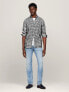 Фото #2 товара Slim Fit Linen Gingham Shirt