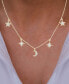 Cubic Zirconia Star & Moon Dangle Statement Necklace in Sterling Silver, 16" + 2" extender (Also in 14k Gold Over Silver)