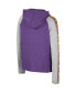 Big Boys Purple LSU Tigers Ned Raglan Long Sleeve Hooded T-shirt