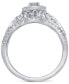 ფოტო #3 პროდუქტის Diamond Halo Bridal Set (1/2 ct. t.w.) in 10k White Gold