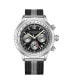 ფოტო #1 პროდუქტის Men's Monaco Black|Silver-tone Stainless Steel , Black Dial , 47mm Round Watch