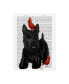 Фото #1 товара Fab Funky Scottish Terrier and Birds Canvas Art - 19.5" x 26"