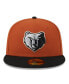 Фото #3 товара Men's Rust/Black Memphis Grizzlies Two-Tone 59Fifty Fitted Hat