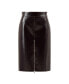 Фото #5 товара Women's Faux Leather Pencil Skirt