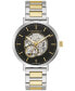 ფოტო #1 პროდუქტის Men's Automatic Two-Tone Stainless Steel Bracelet Watch 39.5mm