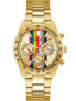 Guess Herren Armbanduhr Altitude 42 mm Regenbogen auf dem Zifferblatt Armband Edelstahl GW0434G1