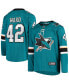 Фото #1 товара Men's Joel Ward Teal San Jose Sharks Breakaway Home Player Jersey