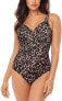 Фото #1 товара Miraclesuit 282457 Belle Gattino Revele One-Piece Brown , Size 8