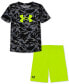 Toddler & Little Boys Printed Logo T-Shirt & Shorts, 2 Piece Set