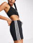 Фото #4 товара adidas Training Essential 3 Stripe slim shorts in black