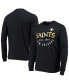 ფოტო #1 პროდუქტის Men's Black New Orleans Saints Peter Long Sleeve T-shirt
