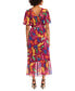 Фото #2 товара Платье Donna Morgan с поясом на завязках и объемными рукавами