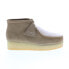 Фото #2 товара Clarks Wallabee Wedge 26163281 Womens Brown Suede Lace Up Chukkas Boots