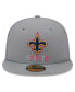 Фото #3 товара Men's Gray New Orleans Saints Color Pack 59FIFTY Fitted Hat