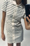 Фото #2 товара Платье в стиле поло в полоску ZARA