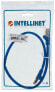 Фото #10 товара Intellinet Network Patch Cable - Cat6 - 0.5m - Blue - Copper - S/FTP - LSOH / LSZH - PVC - RJ45 - Gold Plated Contacts - Snagless - Booted - Lifetime Warranty - Polybag - 0.5 m - Cat6 - S/FTP (S-STP) - RJ-45 - RJ-45