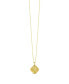 ფოტო #1 პროდუქტის Gold-Tone or Silver-Tone Cubic Zirconia Detail Flower Ophelia Pendant Necklace