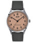 ფოტო #1 პროდუქტის Unisex Swiss Automatic Heritage 1938 Gray Leather Strap Watch 39mm