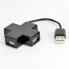 Фото #1 товара MCL Samar MCL USB2-MX104/N - USB 2.0 - USB 2.0 - 480 Mbit/s - Black - 0.12 m - USB