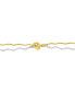 Фото #2 товара And Now This silver-Plated and 18K Gold-Plated Zigzag Double Strand Chain Necklace