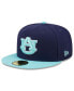 ფოტო #3 პროდუქტის Men's Navy, Light Blue Auburn Tigers 59FIFTY Fitted Hat